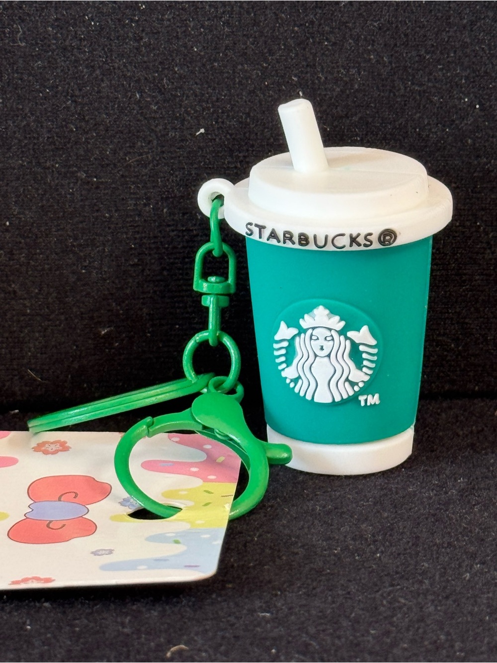 Cute Coffee Cup Keychain Charm — NWT
Green